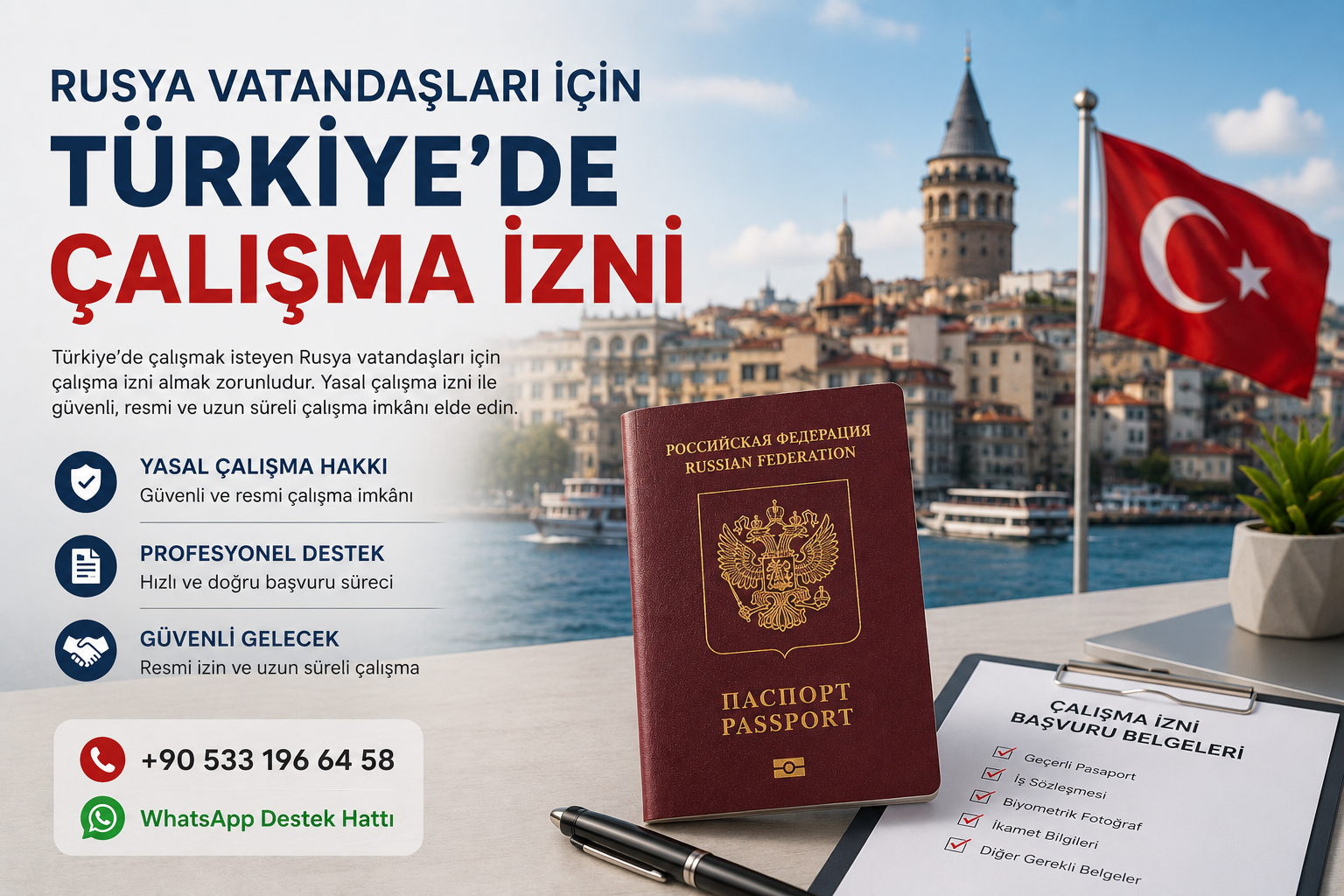 rusya vatandaşları için çalışma izni