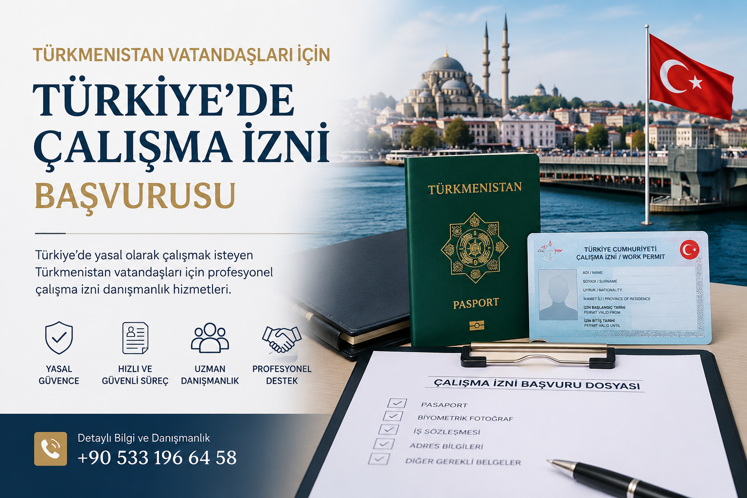 türkmenistan vatandaşları için çalışma izni