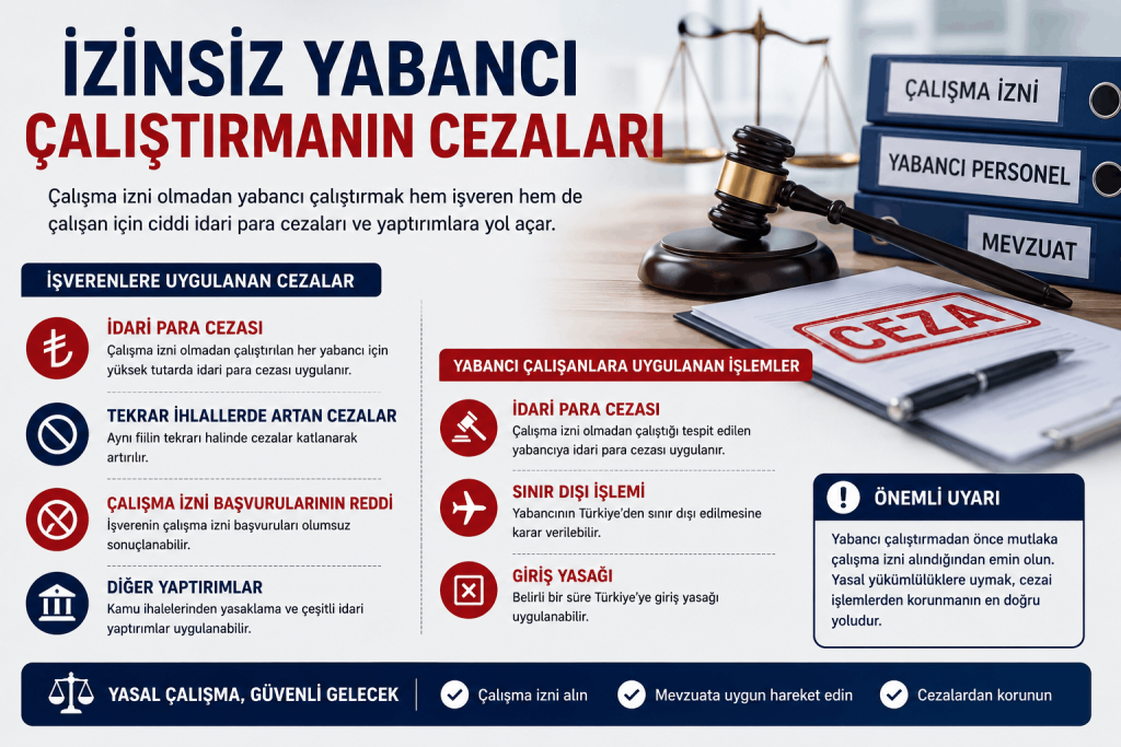 İzinsiz Yabancı Çalıştırmanın Cezaları