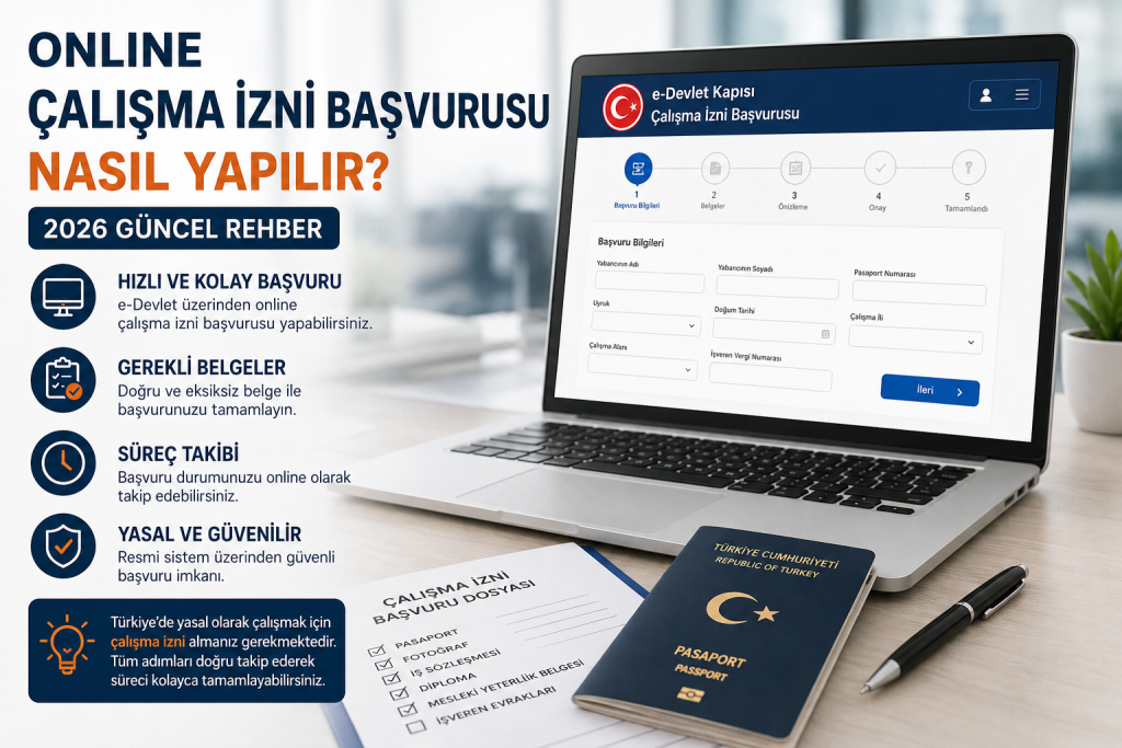 Online Çalışma İzni Başvurusu Nasıl Yapılır? (2026 Güncel Rehber)