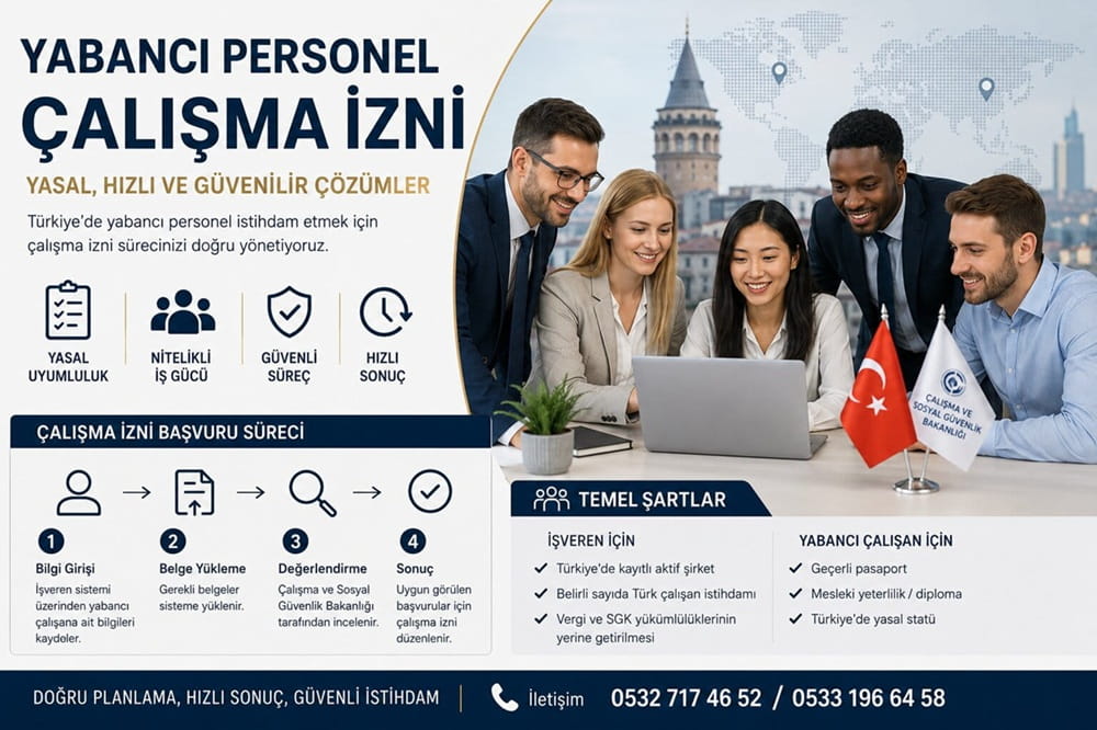 Yabancı Personel İçin Çalışma İzni Başvuru Süreci